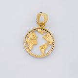 Dije Silueta Tierra 1.95g / 1 in Oro Amarillo 18K