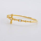 Sphere Cross Ring 0.7g / T5 1/2 Yellow Gold 18K