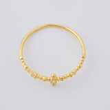 Sphere Cross Ring 0.7g / T5 1/2 Yellow Gold 18K