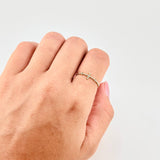 Anillo Cruz de Esferas 0.7g / T6 Oro Amarillo 18K