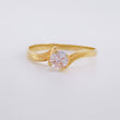 Anillo Solitario Olas 1.35g / T5 1/2 Oro Amarillo 18K