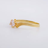 Anillo Solitario Olas 1.35g / T5 1/2 Oro Amarillo 18K