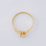 Anillo Solitario Olas 1.35g / T5 1/2 Oro Amarillo 18K