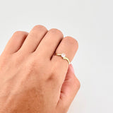 Anillo Solitario Olas 1.35g / T5 1/2 Oro Amarillo 18K