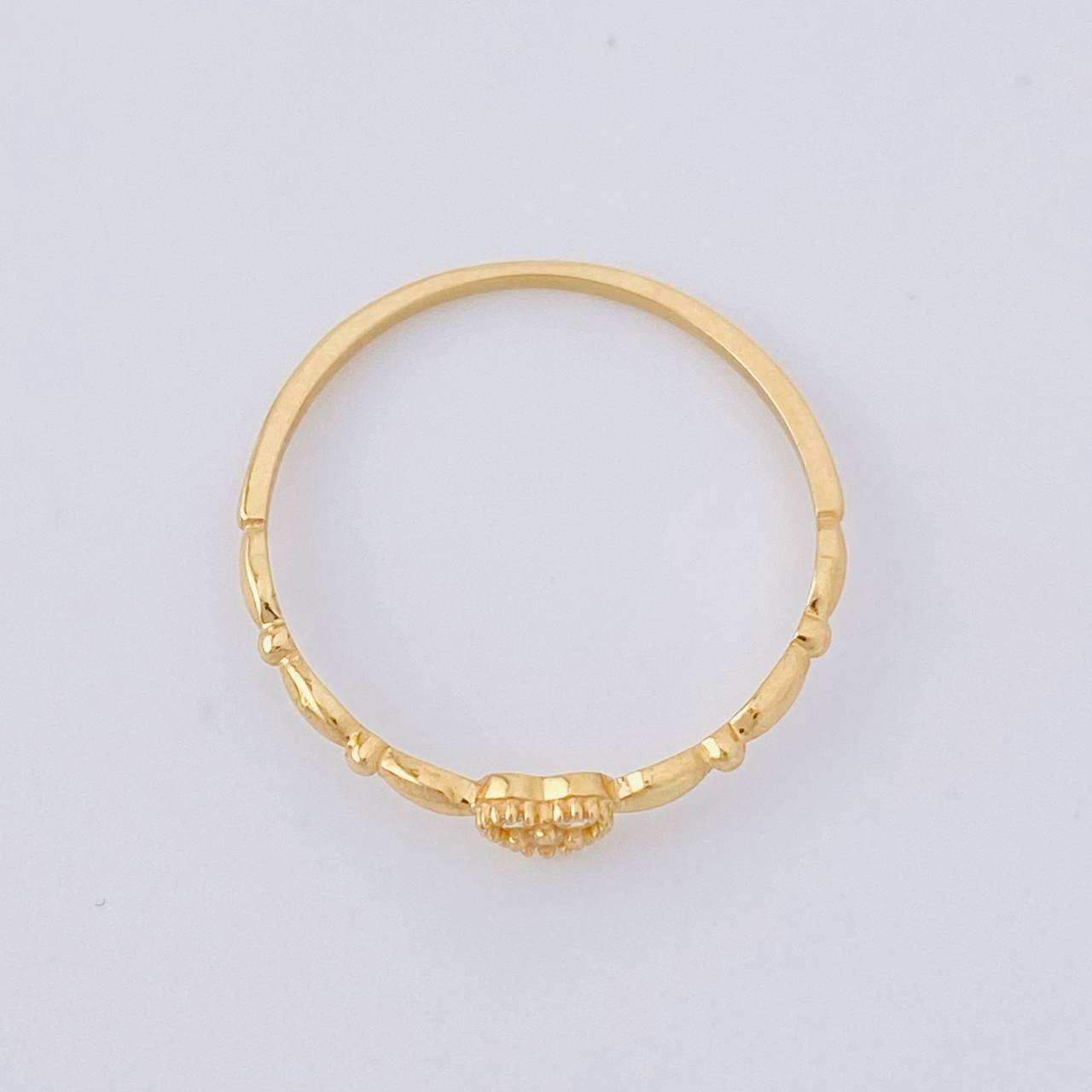 Heart Bubbles Ring 0.9g / T6 1/2 Yellow Gold 18K