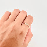 Heart Bubbles Ring 0.9g / T6 1/2 Yellow Gold 18K