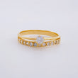 Anillo Solitario Doble Carril 2g / T6 Oro Amarillo 18K