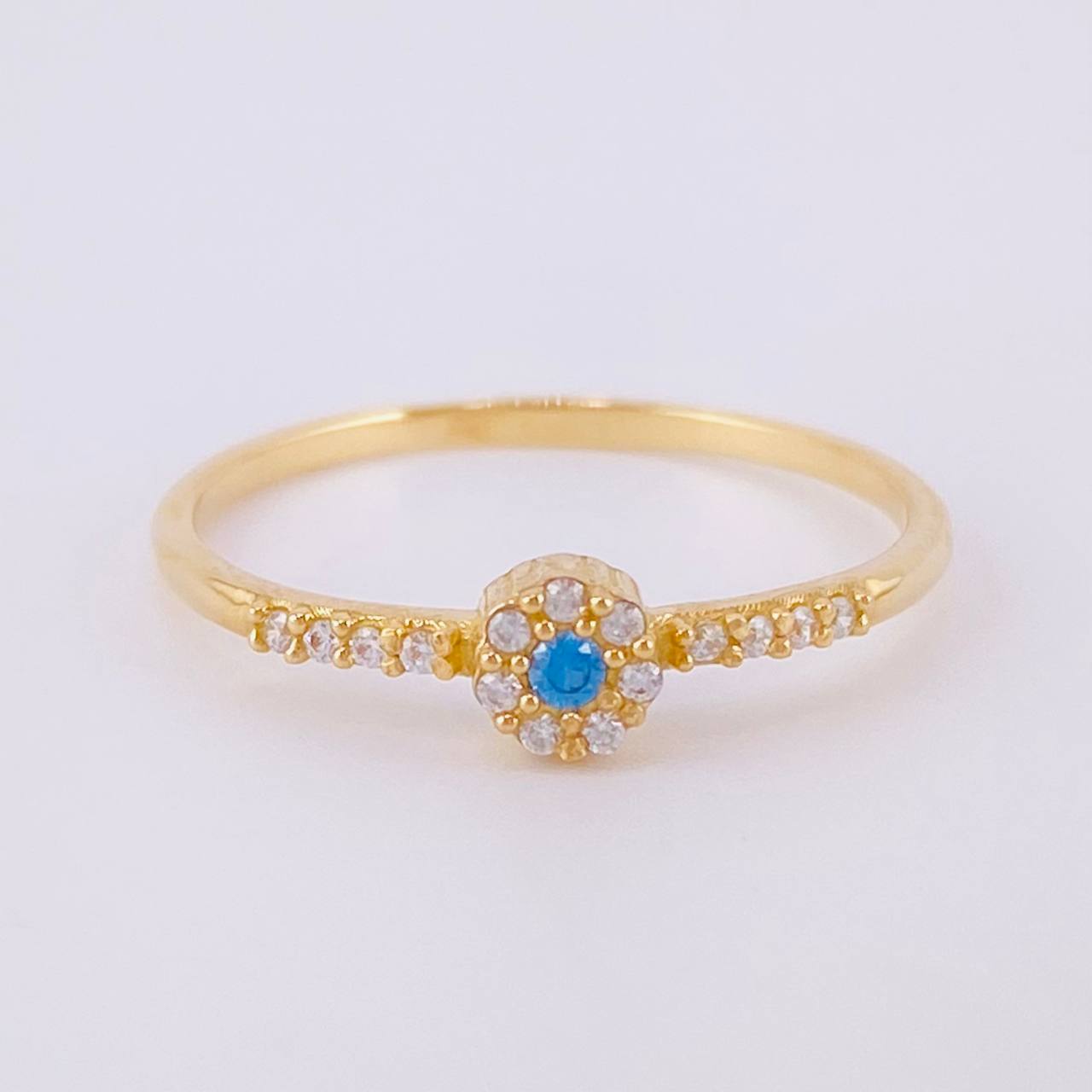 Dense Flower Ring 1.4g / T7 1/2 Yellow Gold 18K