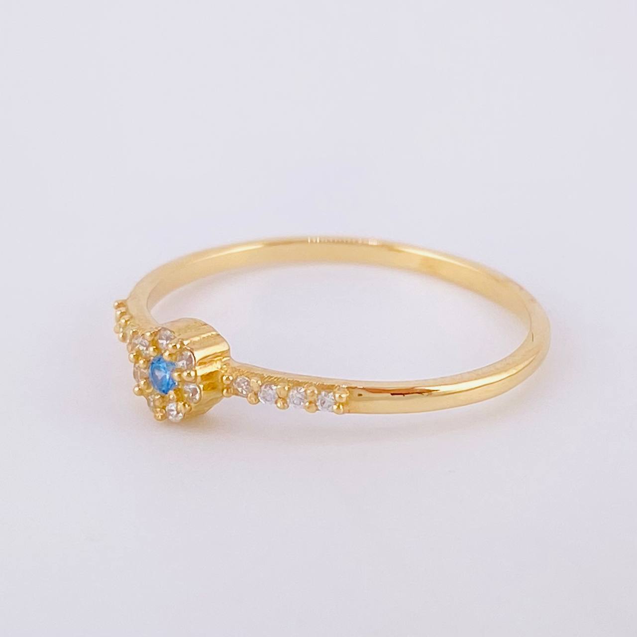 Dense Flower Ring 1.4g / T7 1/2 Yellow Gold 18K
