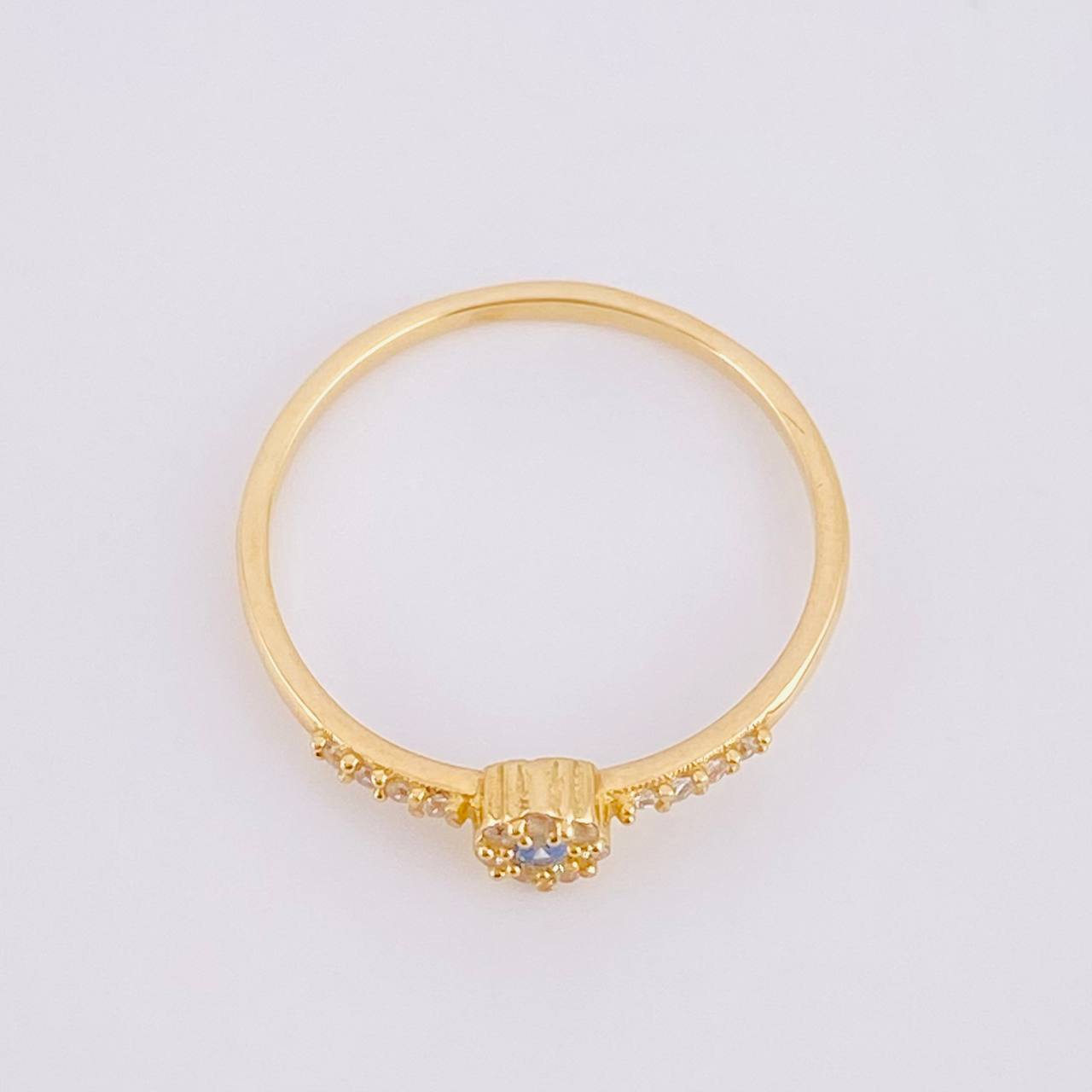Dense Flower Ring 1.4g / T7 1/2 Yellow Gold 18K