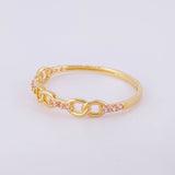 Alternating Links Ring 0.95g / T6 Yellow Gold 18K