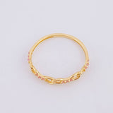 Alternating Links Ring 0.95g / T6 Yellow Gold 18K