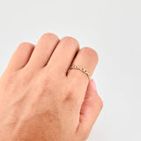 Alternating Links Ring 0.95g / T6 Yellow Gold 18K