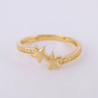 Double Star Ring 1.55g / T5 Yellow Gold 18K