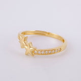Double Star Ring 1.55g / T5 Yellow Gold 18K