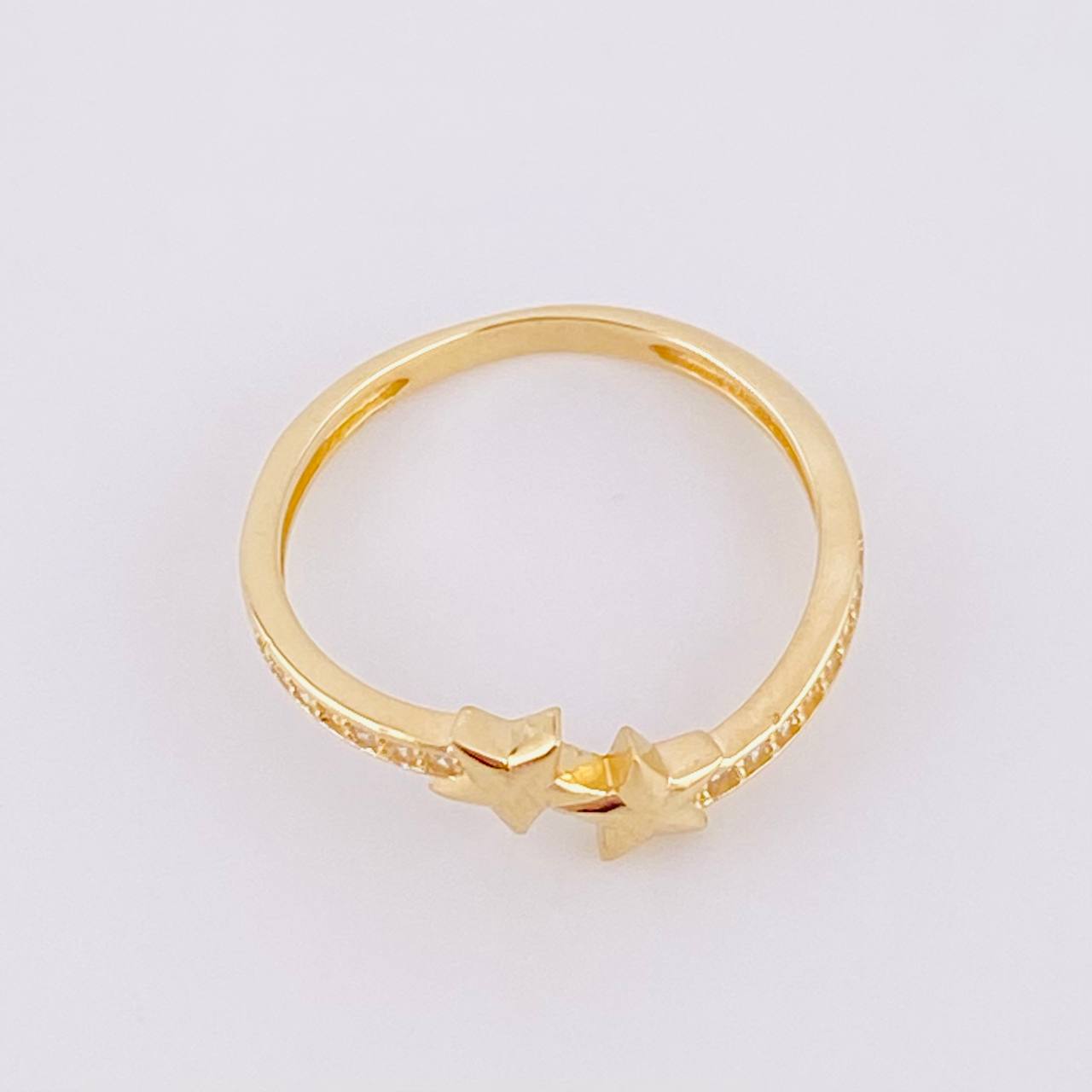 Double Star Ring 1.55g / T5 Yellow Gold 18K