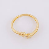 Double Star Ring 1.55g / T5 Yellow Gold 18K