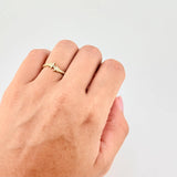 Double Star Ring 1.55g / T5 Yellow Gold 18K
