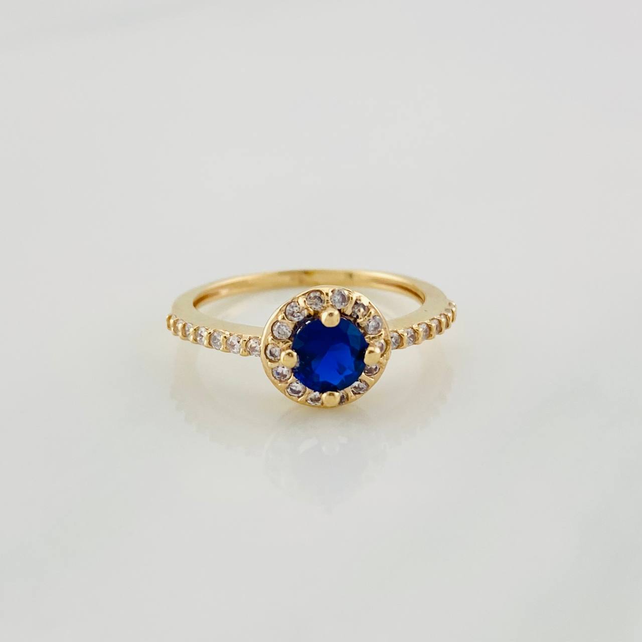 Halo Circle Ring 2.45g / T6 Yellow Gold 18K