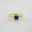 Halo Circle Ring 2.45g / T6 Yellow Gold 18K
