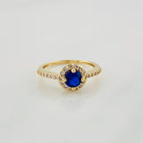 Halo Circle Ring 2.45g / T6 Yellow Gold 18K