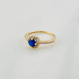 Halo Circle Ring 2.45g / T6 Yellow Gold 18K