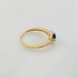 Halo Circle Ring 2.45g / T6 Yellow Gold 18K