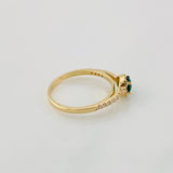 Anillo Halo Circulo 2.25g / T7 Oro Amarillo 18K