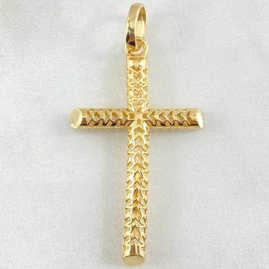 Pendant Cross Mesh 3.45gr / 5cm / 18K Gold ©