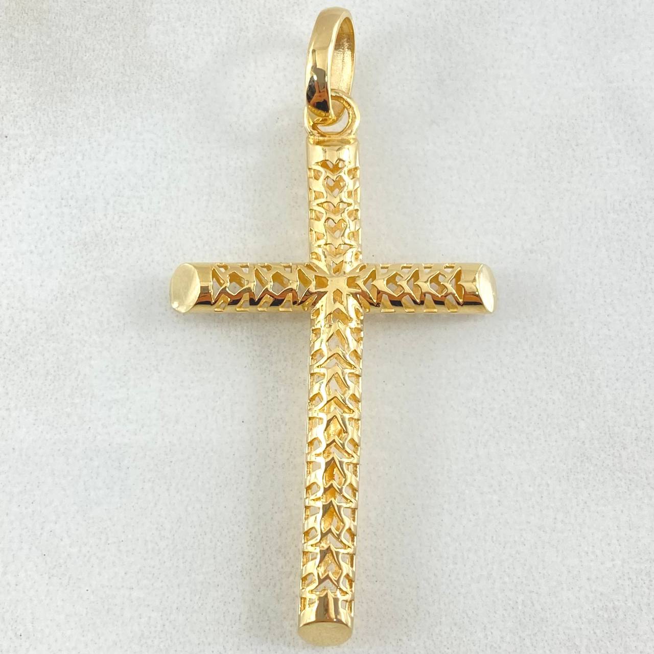 Dije Crúz Malla 3gr / 4.5cm / Oro 18K