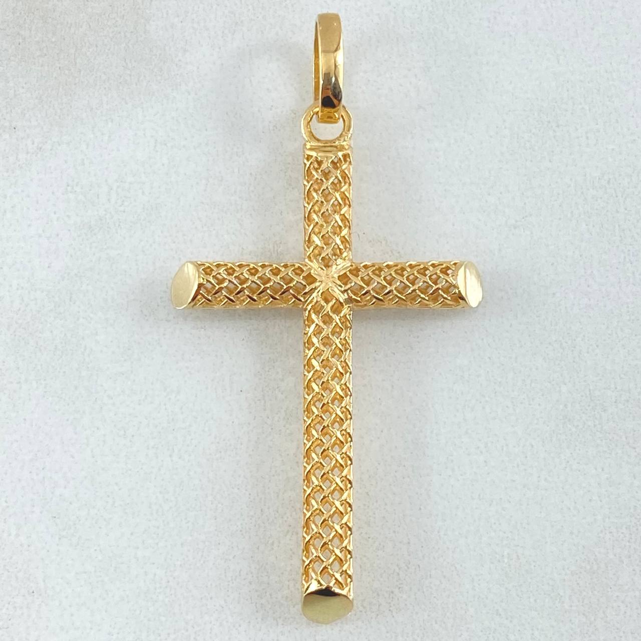 Pendant Cross Mesh 2.7gr / 4.7cm / 18K Gold