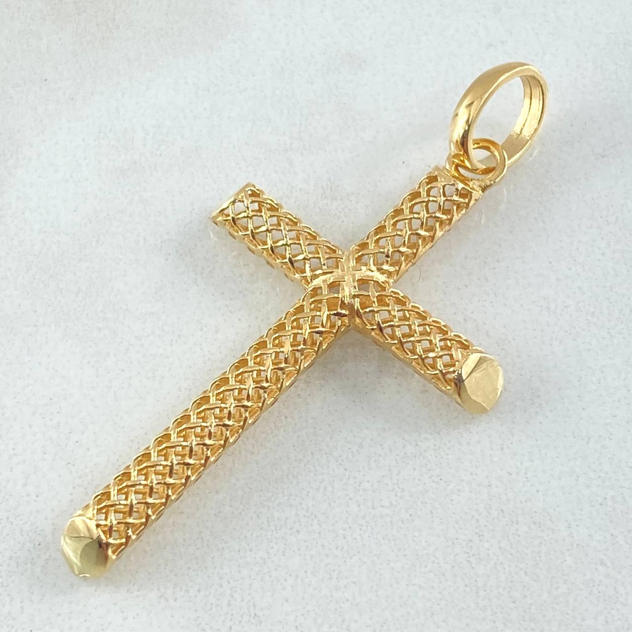 Pendant Cross Mesh 2.7gr / 4.7cm / 18K Gold