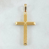 Dije Crúz Malla 1.65gr / 4cm / Oro 18K ©