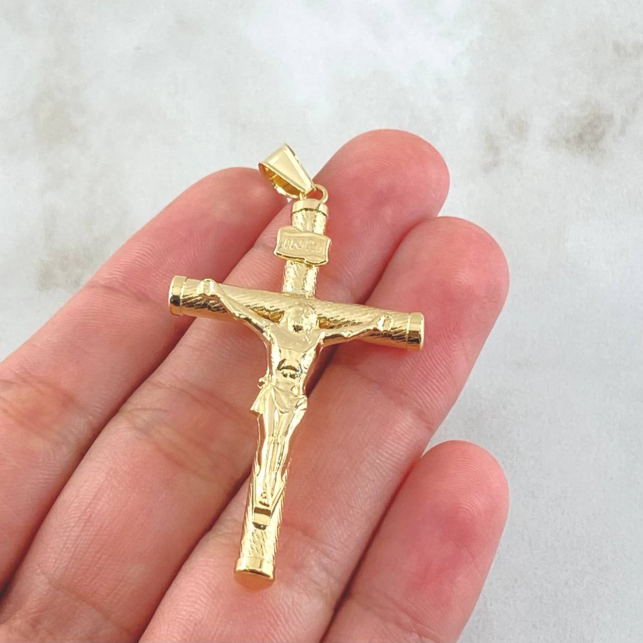 Pendant Christ Cross 3.1gr / 5.7cm / 18K Gold *
