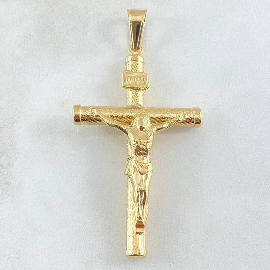 Dije Cruz Cristo 3.05gr / 2 1/4 in / Oro Amarillo 18K