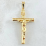 Dije Cruz Cristo 3.05gr / 2 1/4 in / Oro Amarillo 18K