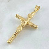 Dije Cruz Cristo 3.05gr / 2 1/4 in / Oro Amarillo 18K