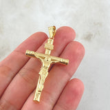 Dije Cruz Cristo 3.05gr / 2 1/4 in / Oro Amarillo 18K