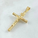 Dije Crúz Cristo 1.8gr / 4.2cm / Oro 18K
