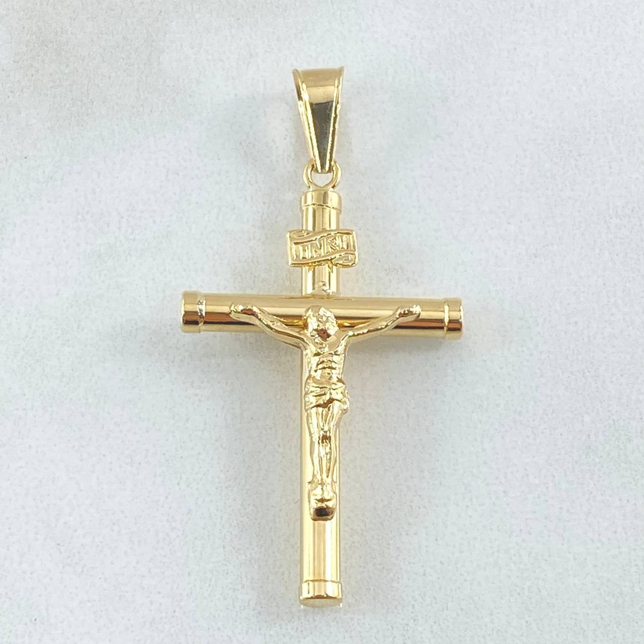 Pendant Cross Christ 1.75gr / 1.7in / 18K Gold *
