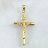 Pendant Cross Christ 1.75gr / 1.7in / 18K Gold *