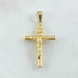 Dije Crúz Cristo 1.3gr / 3.4cm / Oro 18K