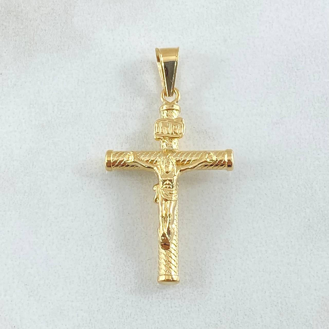 Pendant Cross Christ 1.3gr / 3.5cm / 18K Gold ©