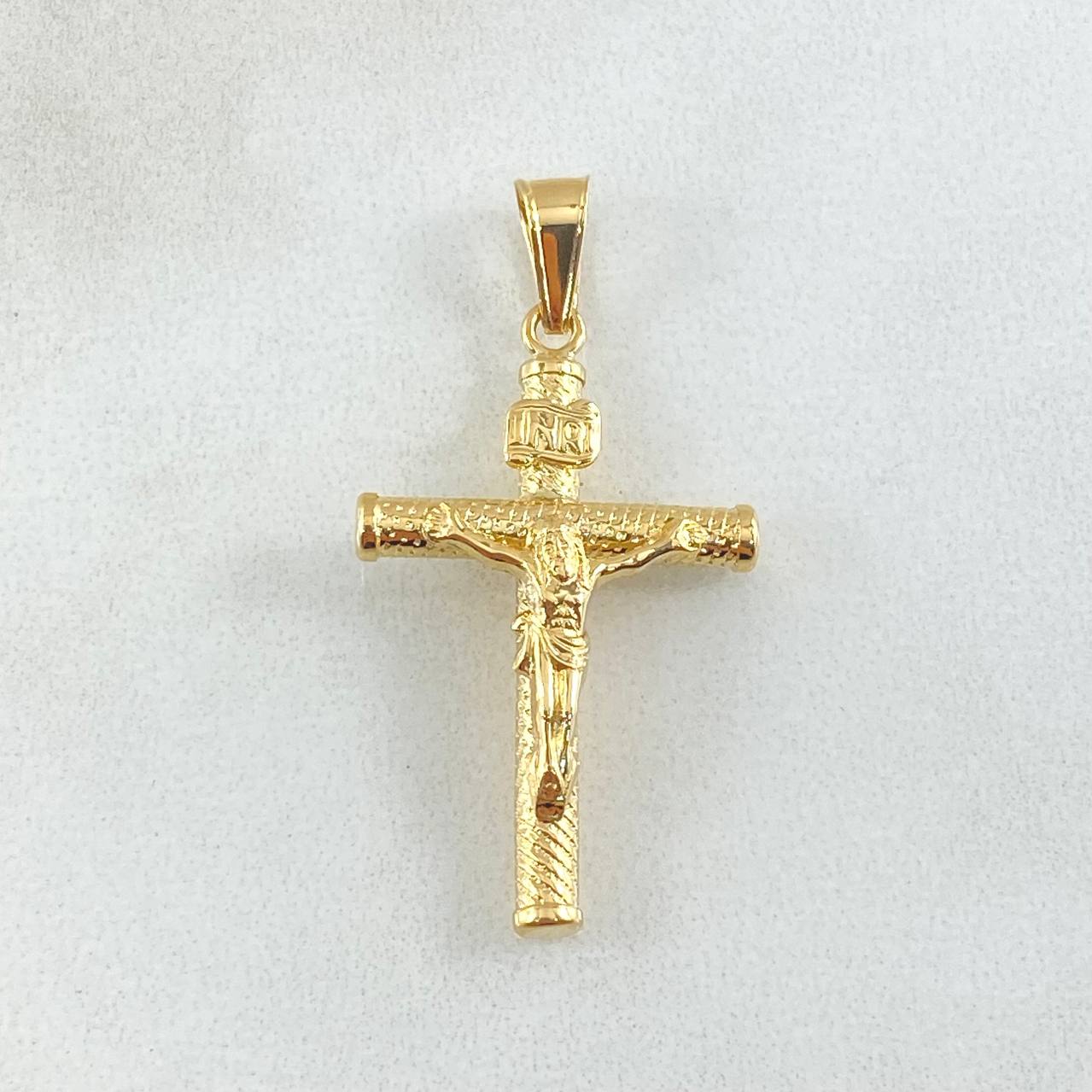 Dije Crúz Cristo 1.3gr / 3.5cm / Oro 18K