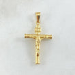 Dije Crúz Cristo 1.3gr / 3.5cm / Oro 18K