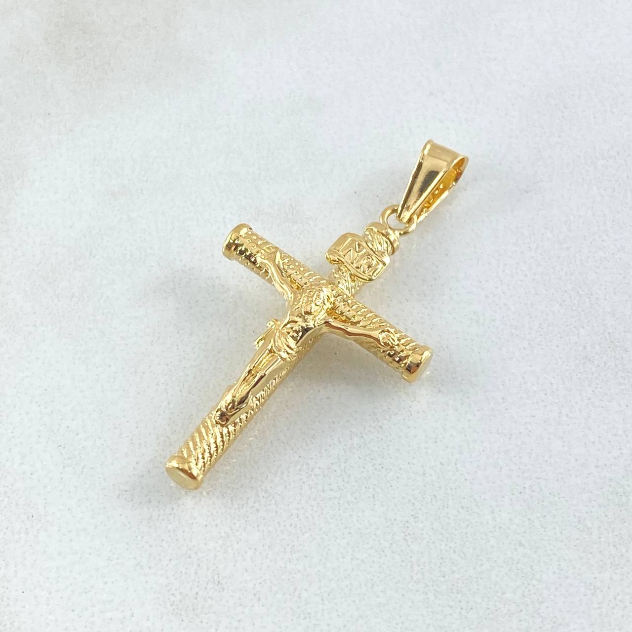 Dije Crúz Cristo 1.3gr / 3.5cm / Oro 18K