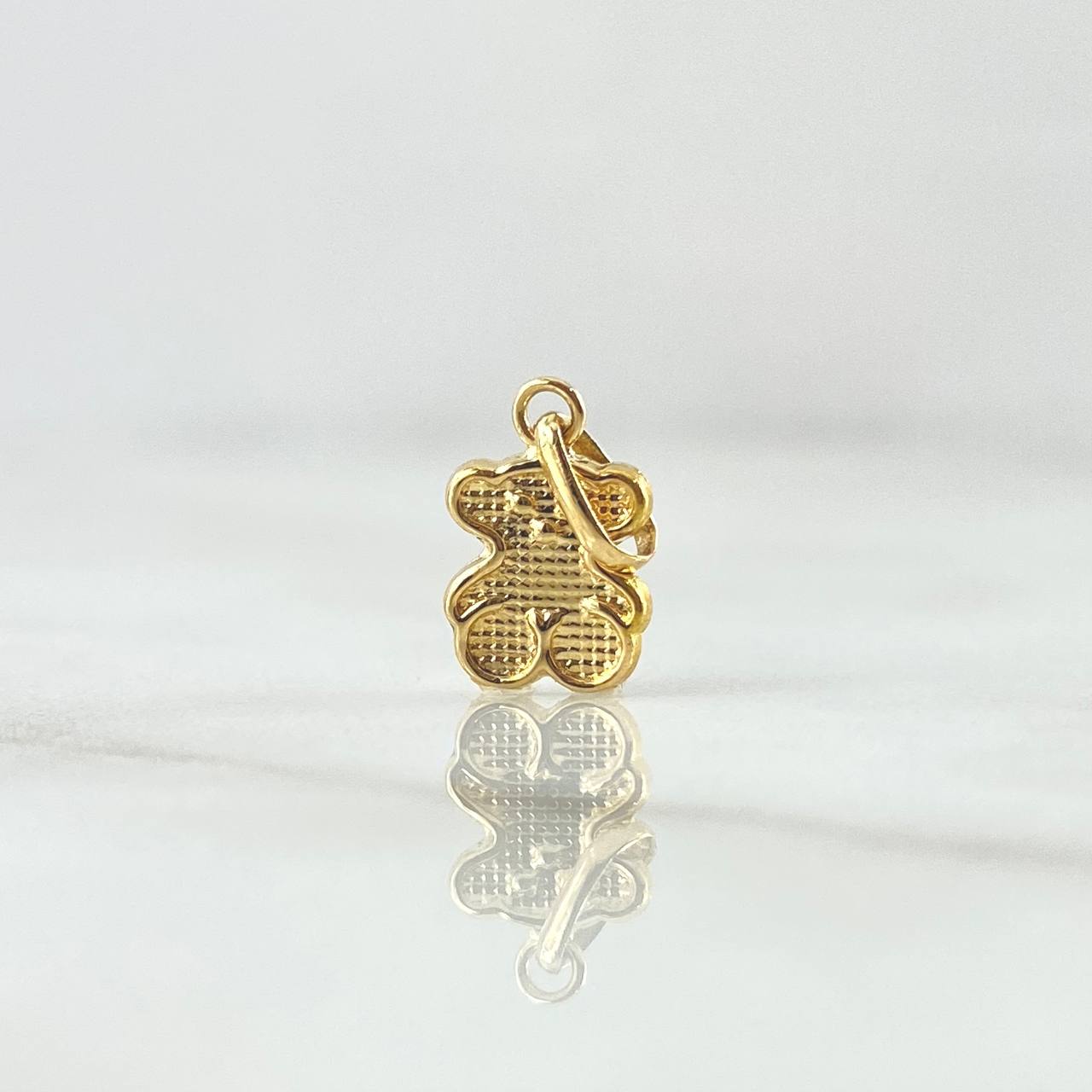 Dije Oso TS 0.45gr / 1.5cm / Texturizado Oro Amarillo 18K