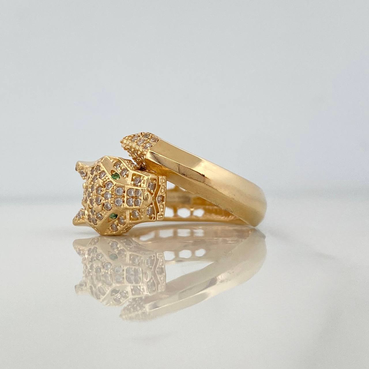 Panther Ring 6.8 g / T5 3/4 18K Yellow Gold