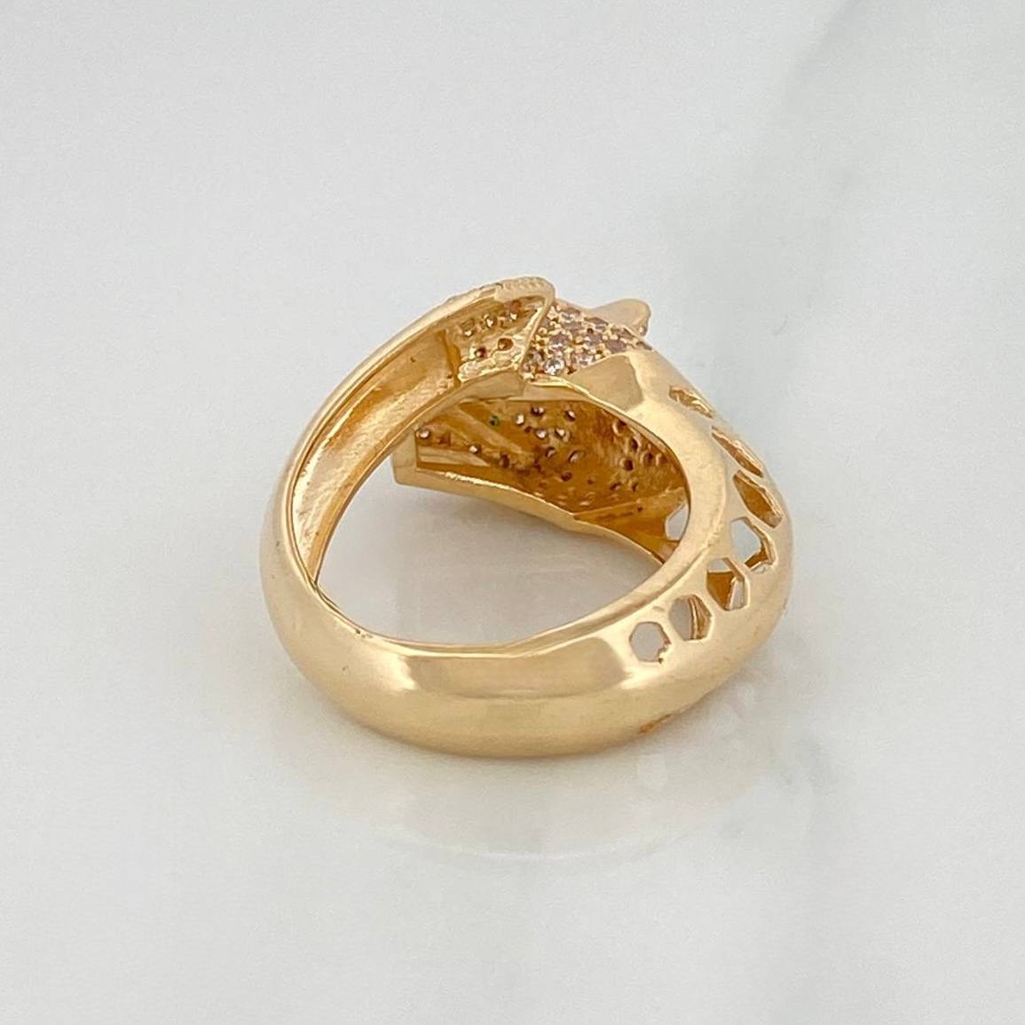 Panther Ring 6.8 g / T5 3/4 18K Yellow Gold