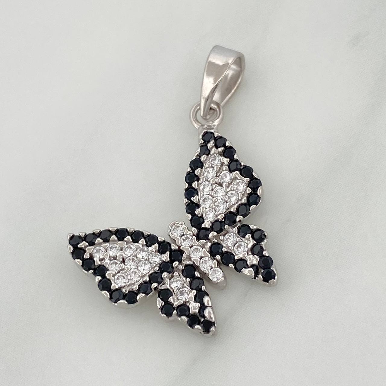 Dije Mariposa 2.2 g / 1 in Oro Blanco 18K